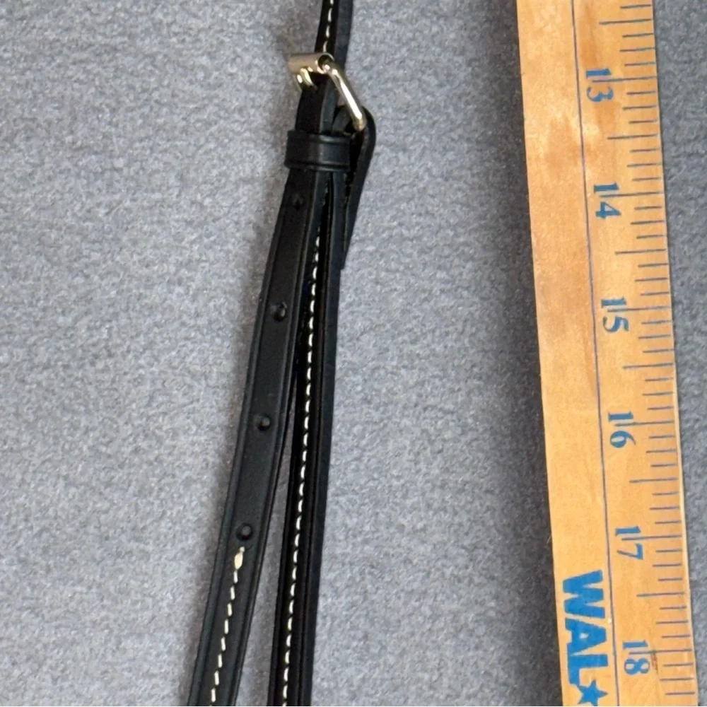 Dooney & Bourke Black‎ Nylon Small Crossbody Bag Hot pink inside 3 zip pockets